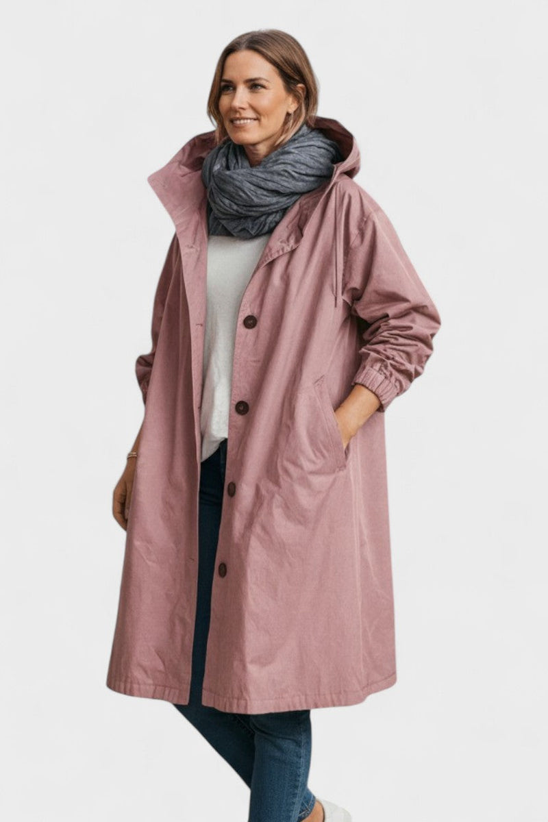 Amaya – Classic trench coat – Light Grey / S