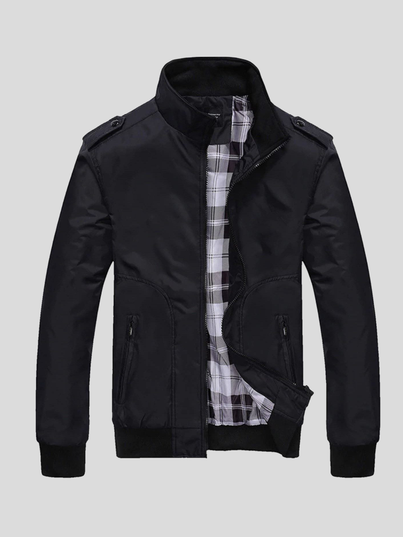 Asger – Stylish blouson jacket – Blue / XS