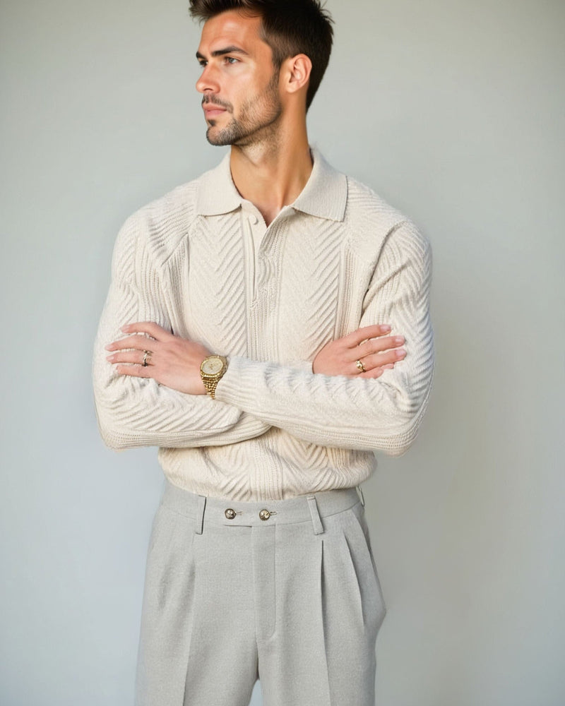 Benjamin – Polo Tricot – Beige / M