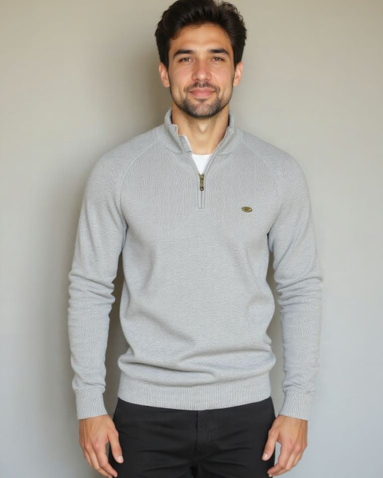 Christian – Zip-Up Jumper – Navy Blue / S