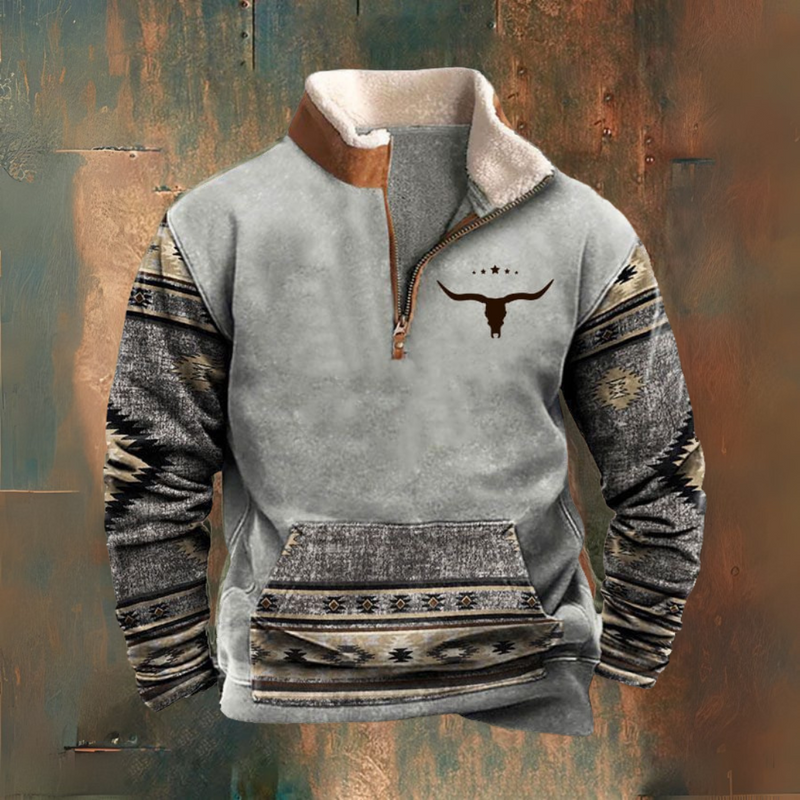 Dorian – Stylish Half-Zip Jumper – S