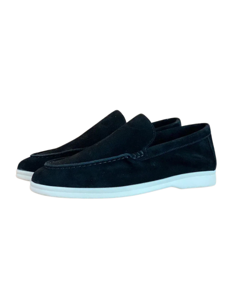 Elegant Suede Loafers – Black / 38
