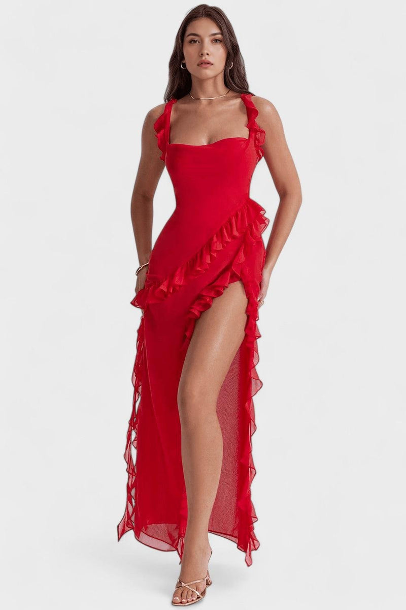 Elina – Maxi dress – Red / XS