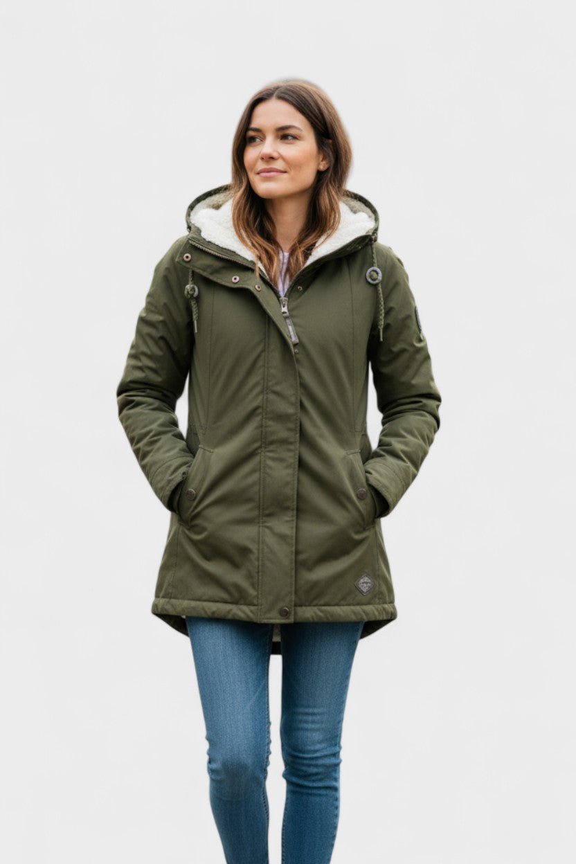 Estrid – Lined winter jacket – Green / S