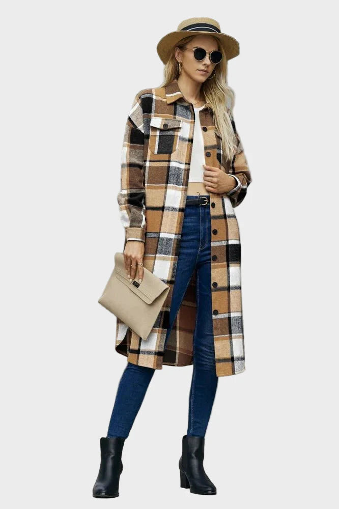 Lene – Retro coat in a timeless design – Black / S