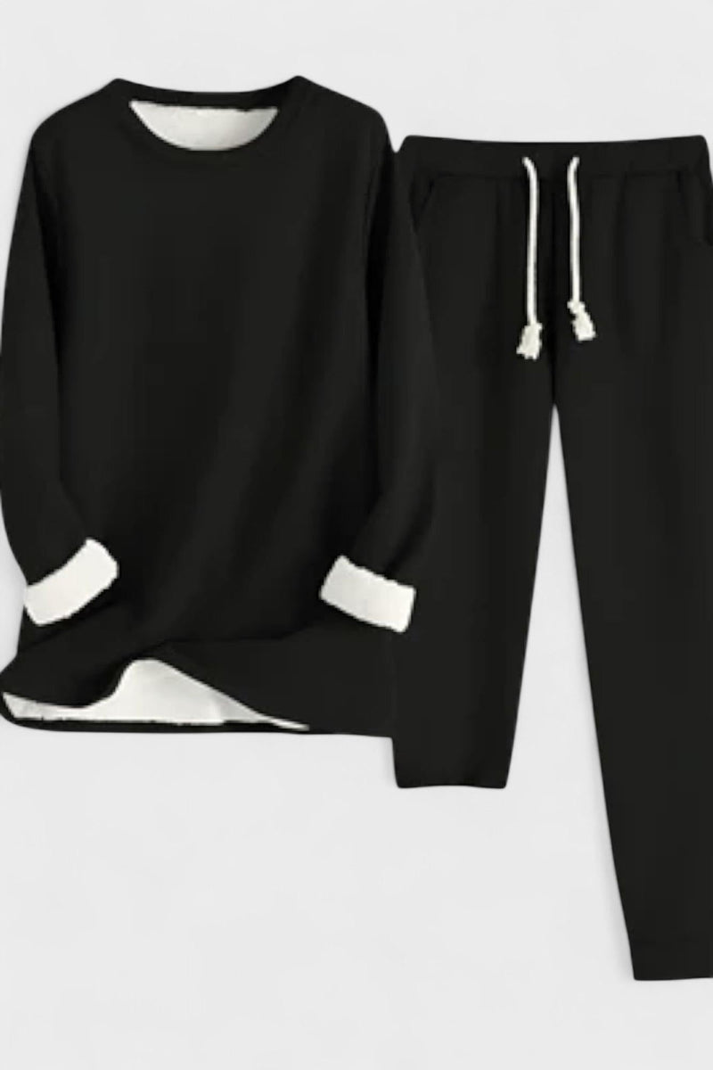 Mathilde – Long sleeve set – Black / S