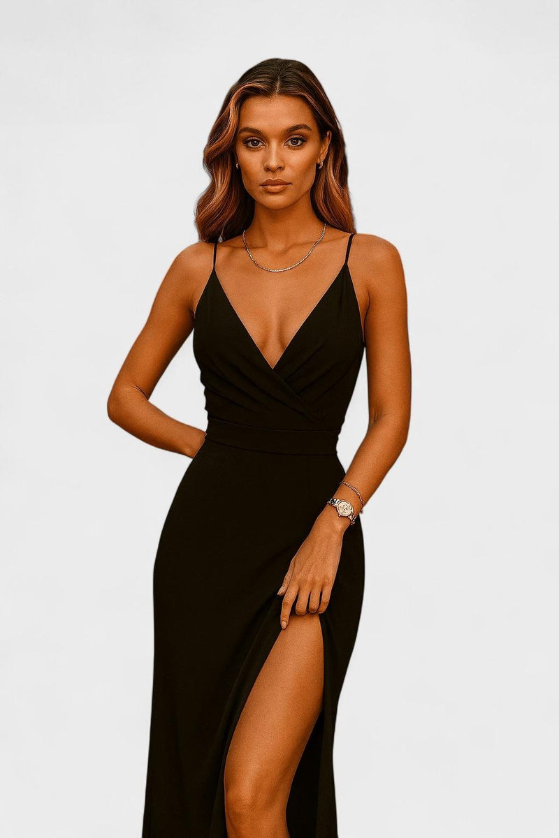Mille – Maxi dress – Beige-Grey / S
