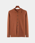 Adam – Cardigan Polo – Red Camel / M