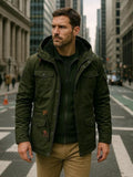 Adrian – Fleece Bomber Jacket – Khaki / XL