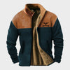 Navy Blue and camel