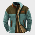 Adrien – Stylish men's fleece jacket with thermal lining – Light Beige / L