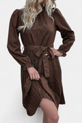 Agnes – Leopard pleated – Brown leopard / XL