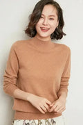 Agnes – Premium Cashmere Jumper – Golden camel / 2XL
