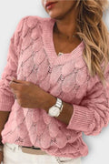 Agnes – V-Neck Jumper – Grey / XL
