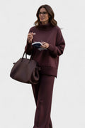 Agnete – Comfortable set – Dark Red / M