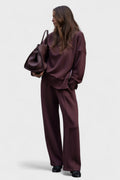 Agnete – Comfortable set – Dark Red / XL