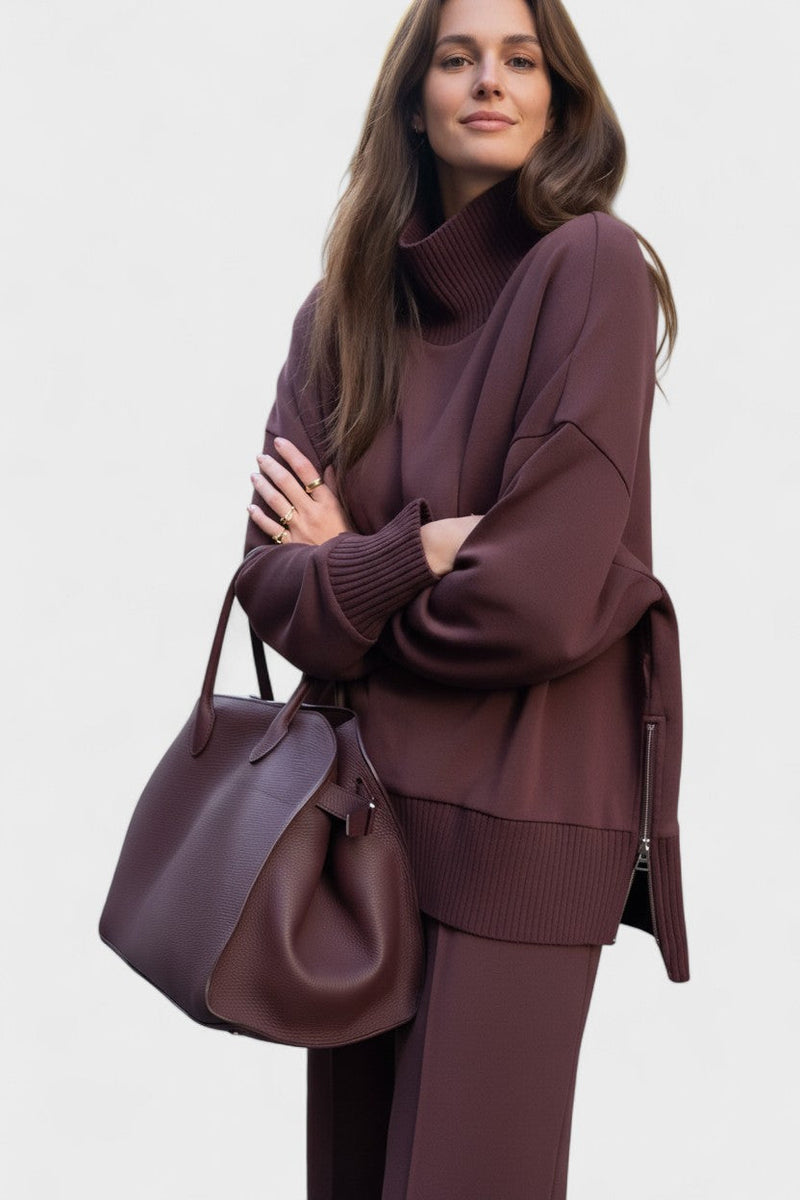 Agnete – Comfortable set – Dark Red / S