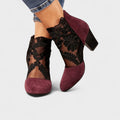 Alaine – Flower Heels – Bordeaux / 38