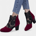Alaine – Flower Heels – Bordeaux / 39