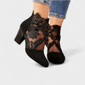 Alaine – Flower Heels – Bordeaux / 40