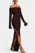 Alberte – Maxi dress – Brown / M