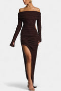 Alberte – Maxi dress – Brown / L