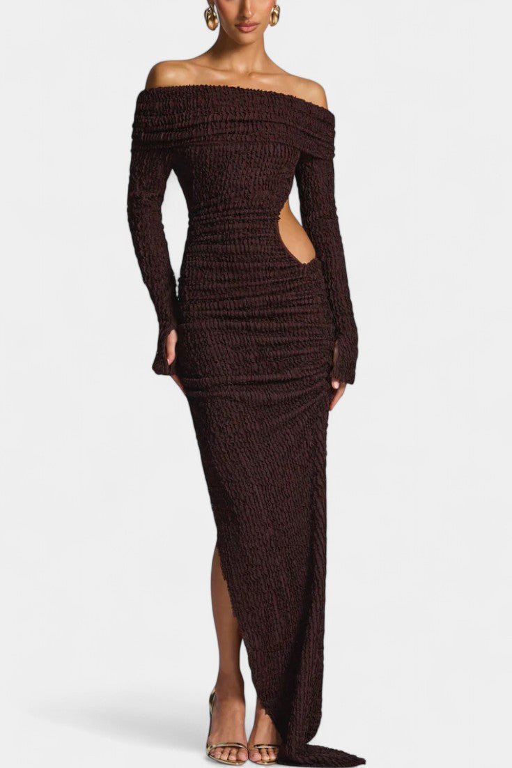 Alberte – Maxi dress – Brown / S