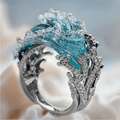 Albertha – Sea inspired ring – Gold / 16