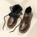 Alex – Vintage Lace Up Boots – Dark Brown / 39