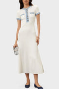 Alexia – Midi dress – White / S