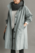 Amaya – Classic trench coat – Light Grey / XL