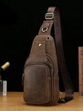 Anders – Essential Leather Shoulder Bag – Coffee