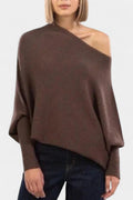 Andrea – Off-shoulder shirt – Green / L