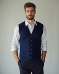Andreas – The wool gilet – Black / S
