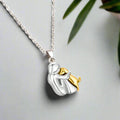 Aneta – Elegant necklace with pendant – Silver dog