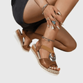 Anna – Supportive Sandals – Brown / 39