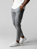 Anton – Adjusted Elastic Pants – Dark Blue / M