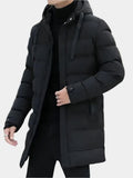 Aron – Long puffer jacket – Black / L