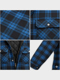 Asger – Warm men's jacket in premium wool mix – Dark Blue / L