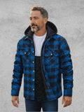 Asger – Warm men's jacket in premium wool mix – Dark Blue / S