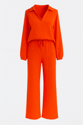 Asta – Long sleeve set – Orange / L