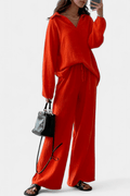 Asta – Long sleeve set – Orange / XL
