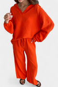 Asta – Long sleeve set – Orange / 2XL