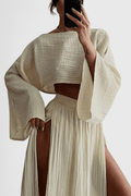 Astrid – Long sleeve set – Sage Green / L