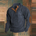 Aubin – Stylish ribbed sweatshirt – Green / M