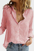 Aurora – Linen blouse – White / XL