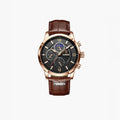 Belluno – Classic leather Watch – Brown / Black