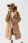 Birgitte – Elegant teddy jacket in luxurious design – Light Brown / L