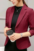 Birgitte – Classic blazer – Wine Red / M