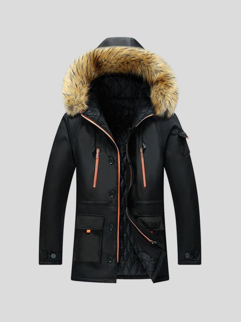 Birk – Weatherproof winter parka – Black / XS